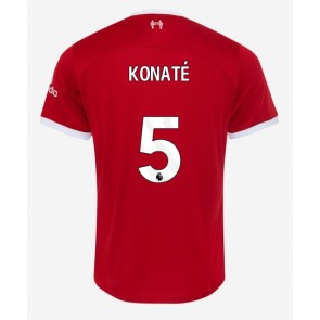 Liverpool Ibrahima Konate #5 Replica Home Stadium Shirt 2023-24 Short Sleeve